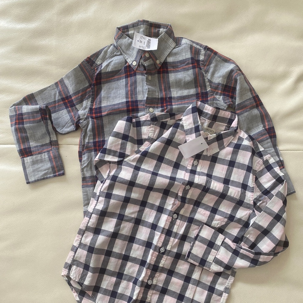 NWT J.Crew button downs , size 6-7-  $15 each